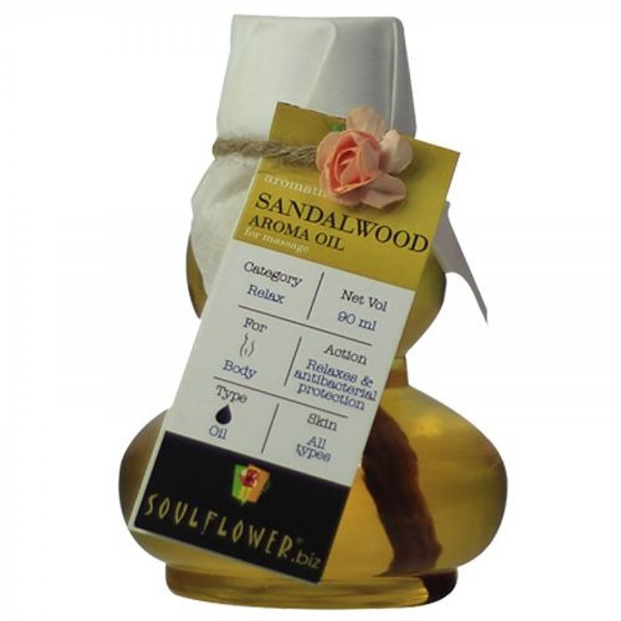 Soulflower Sandalwood Aroma Massage Oil