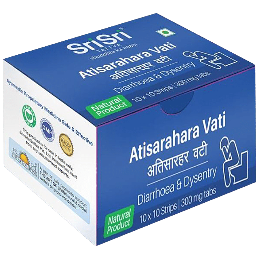 Sri Sri Tattva Atisarahara Vati Strips - 300 mg