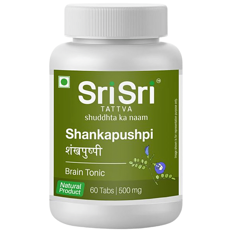 Sri Sri Tattva Shankapushpi 500mg - Brain Tonic