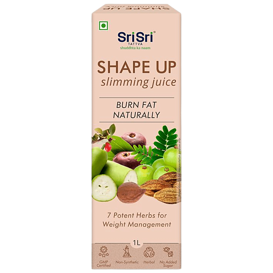 Sri Sri Tattva Shape Up Slimming Juice - 7 Potent Herbs For Weight Management