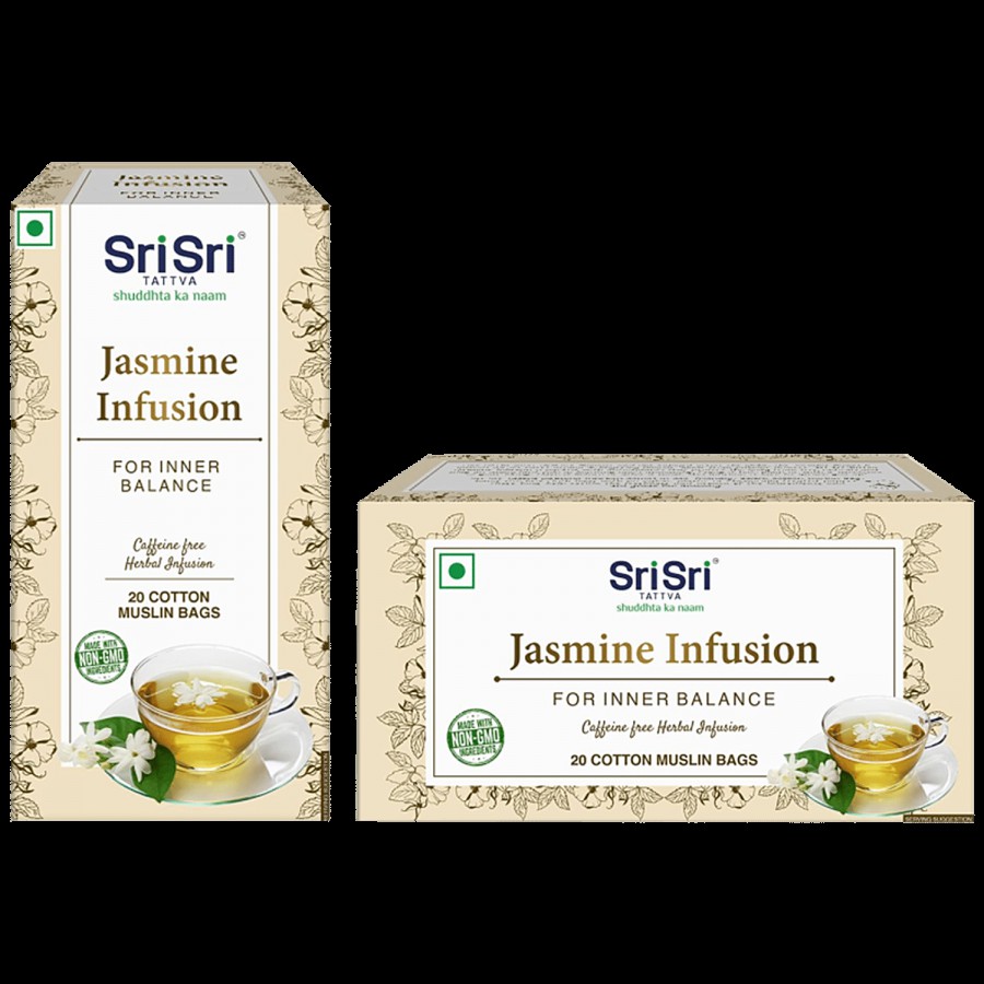 Sri Sri Tattva Jasmine Infusion - Provides Inner Balance & Freshness