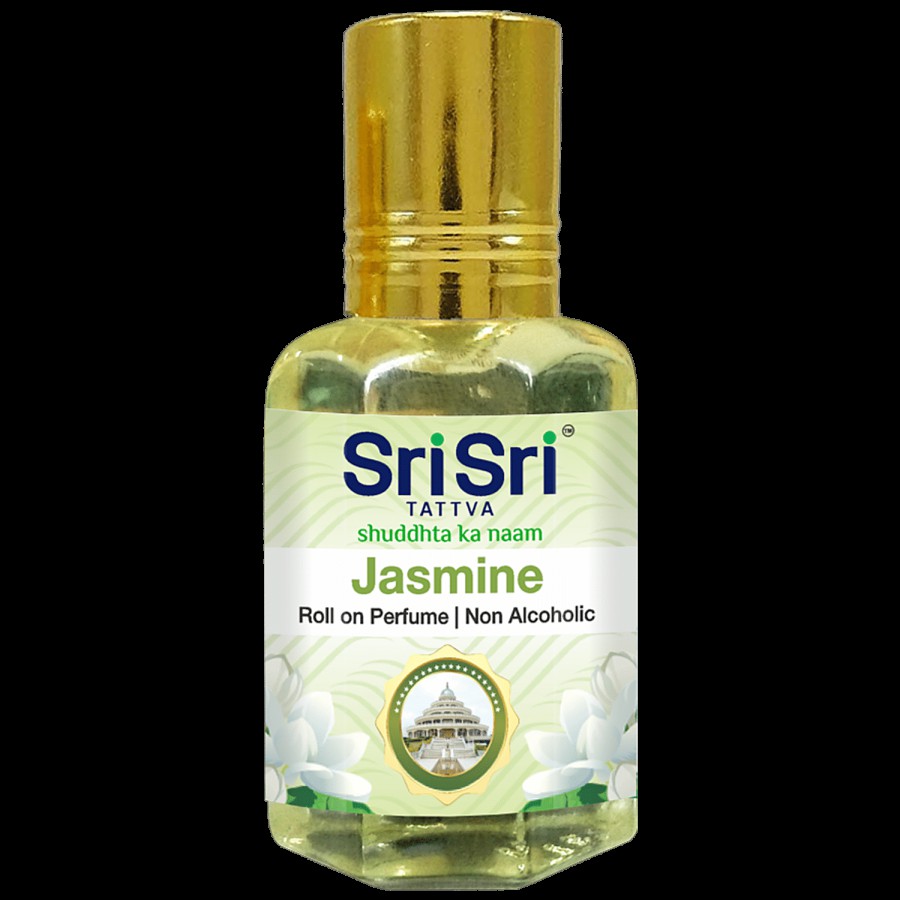 Sri Sri Tattva Jasmine Roll-On Perfume - Non-Alcoholic