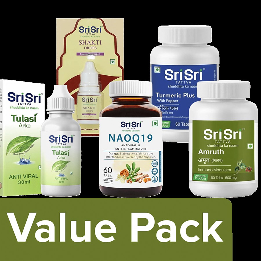 Sri Sri Tattva NAOQ19 Kit - Immunity Build Up & Protection