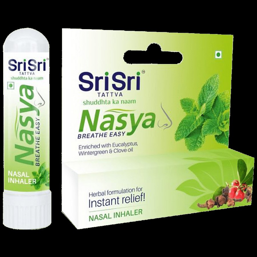 Sri Sri Tattva Nasya Nasal Inhaler - Herbal Formulation For Instant Relief