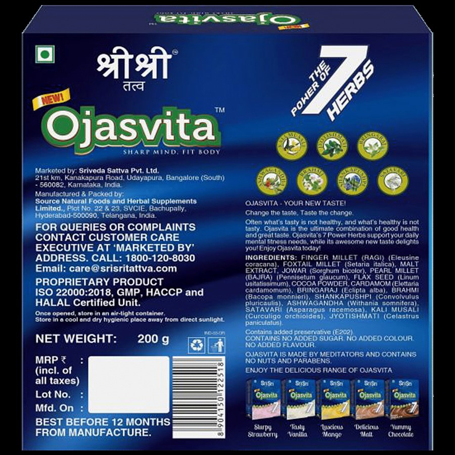 Sri Sri Tattva Ojasvita Ragi - With 7 Herbs