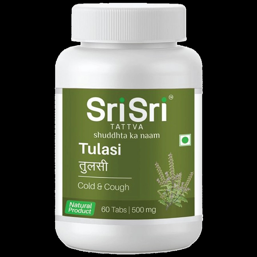 Sri Sri Tattva Tulasi 500mg Tablet - Provides Relief From Cough & Cold