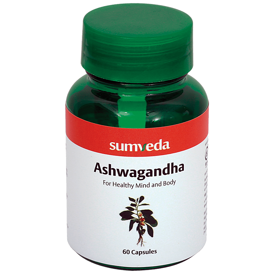 Sumveda Ashwagandha Capsules - Reduce Stress & Anxiety