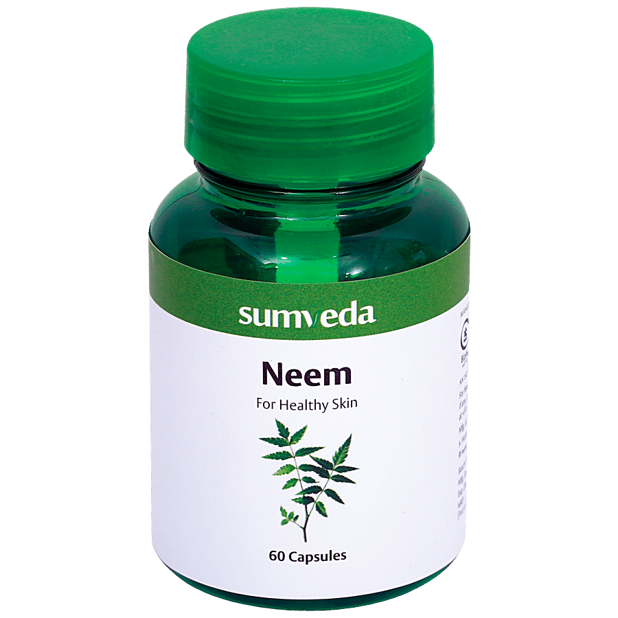 Sumveda Neem Capsules - Natural Skin Care Supplement