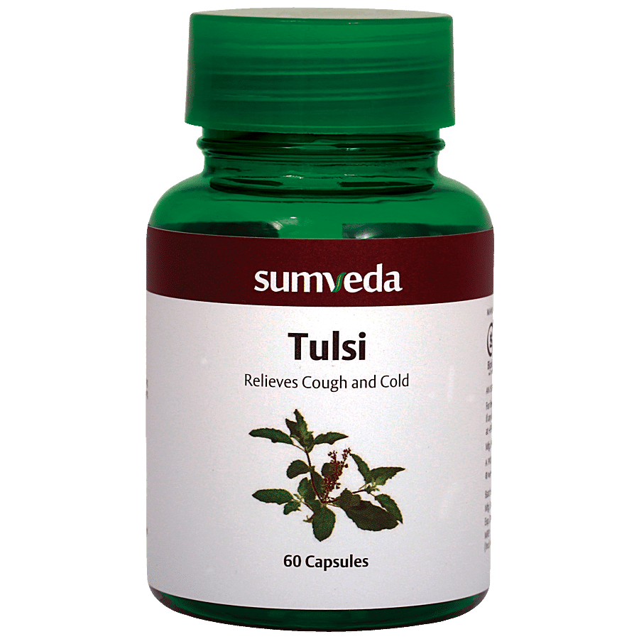 Sumveda Tulsi Capsules - Relieves Cough & Cold