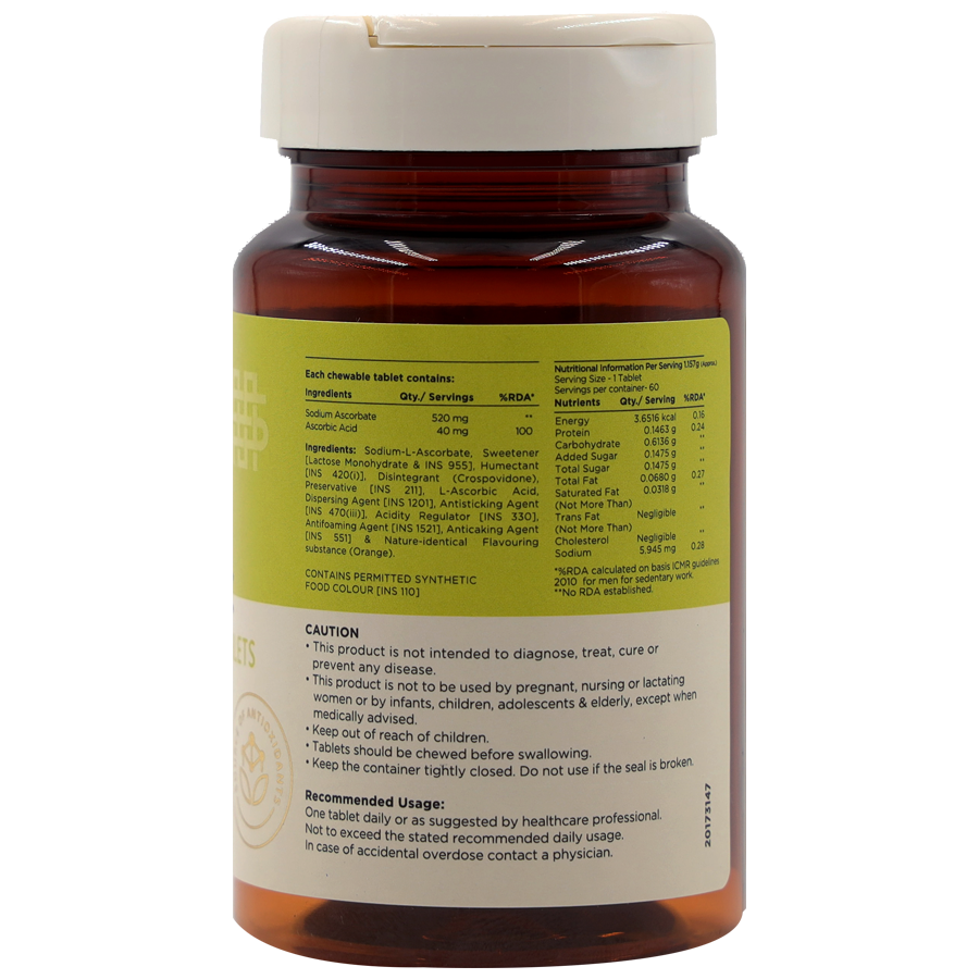 Supermeds Vitamin C Chewable Tablet - Boosts Immunity