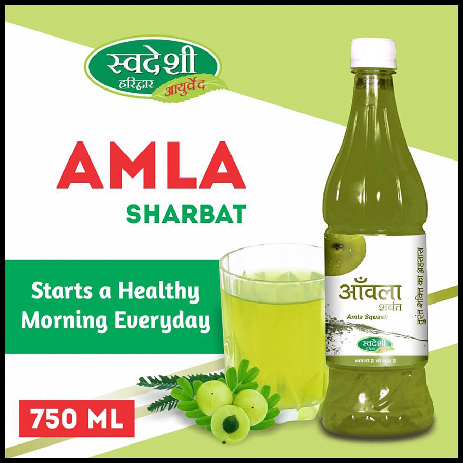 Swadeshi Ayurved Amla Sharbat - Rich Source Of Vitamin C