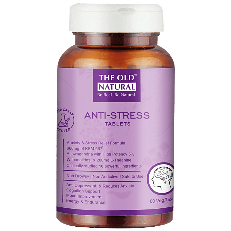 The Old Natural Anti Stress Tablets - Ashwagandha KSM 66 Extract