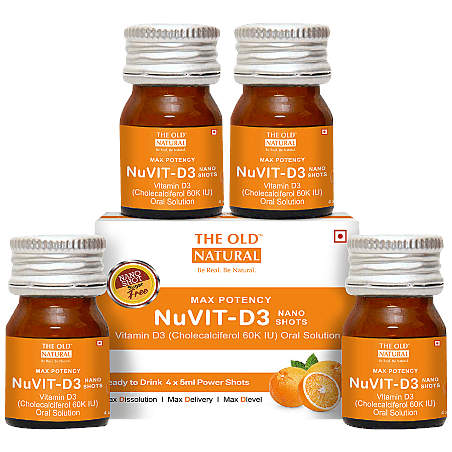 The Old Natural Nuvit-D3 Vitamin D3 Nan Shots - 60K IU