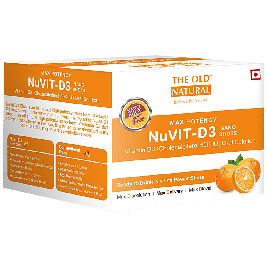 The Old Natural Nuvit-D3 Vitamin D3 Nan Shots - 60K IU