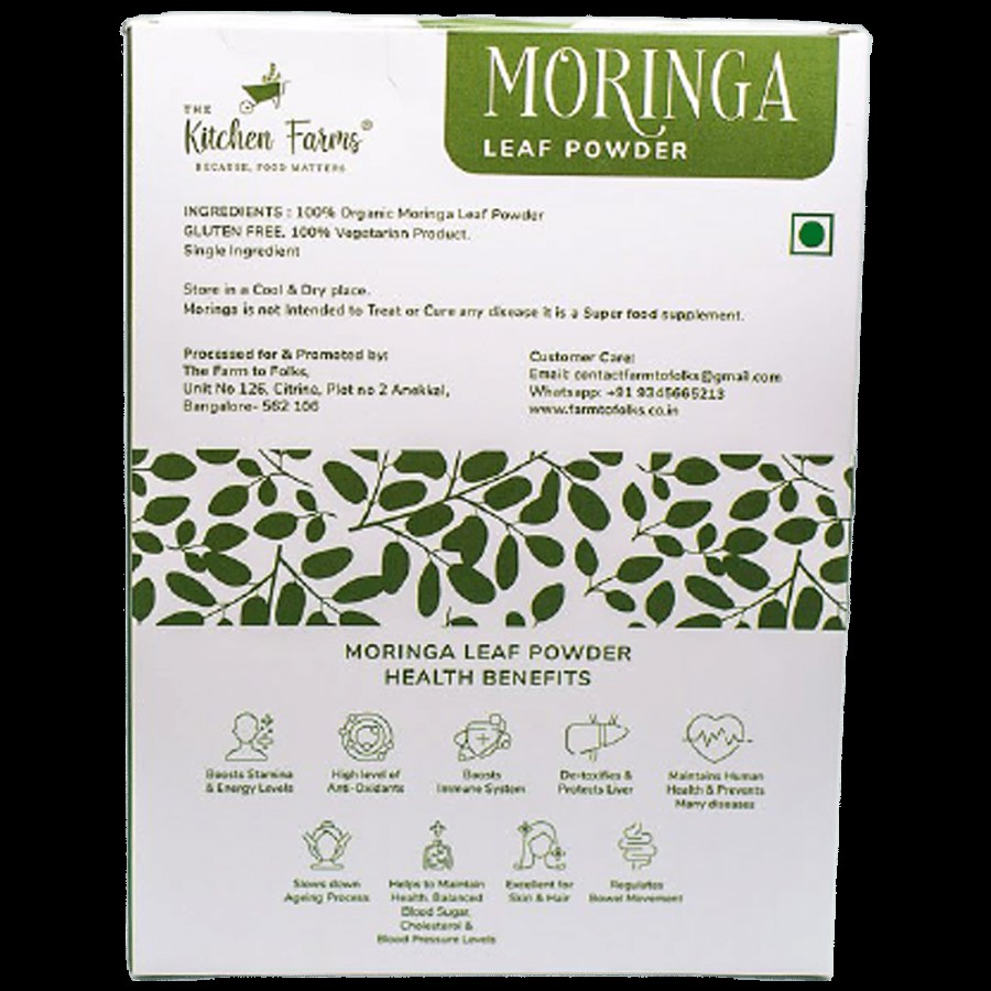 The Kitchen Farms Moringa Leaf Powder - Superfood Supplement