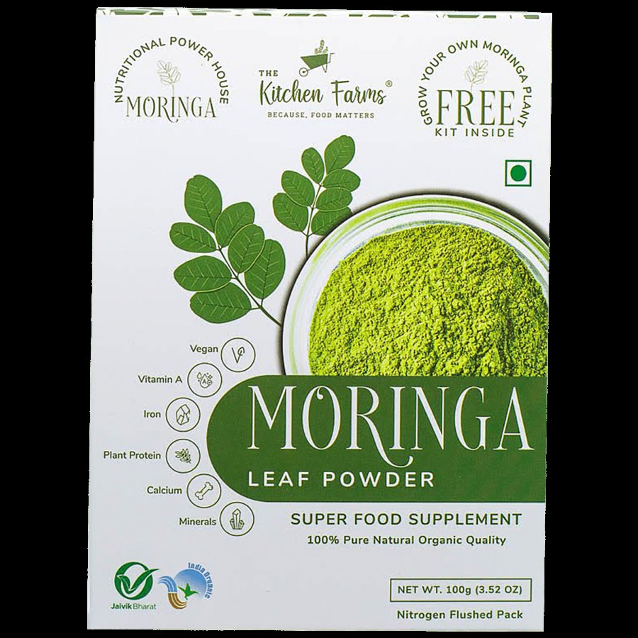 The Kitchen Farms Moringa Leaf Powder - Superfood Supplement