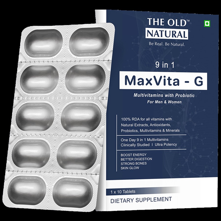 The Old Natural MaxVita -G Multivitamin Tablets - Combination Of 9 In 1