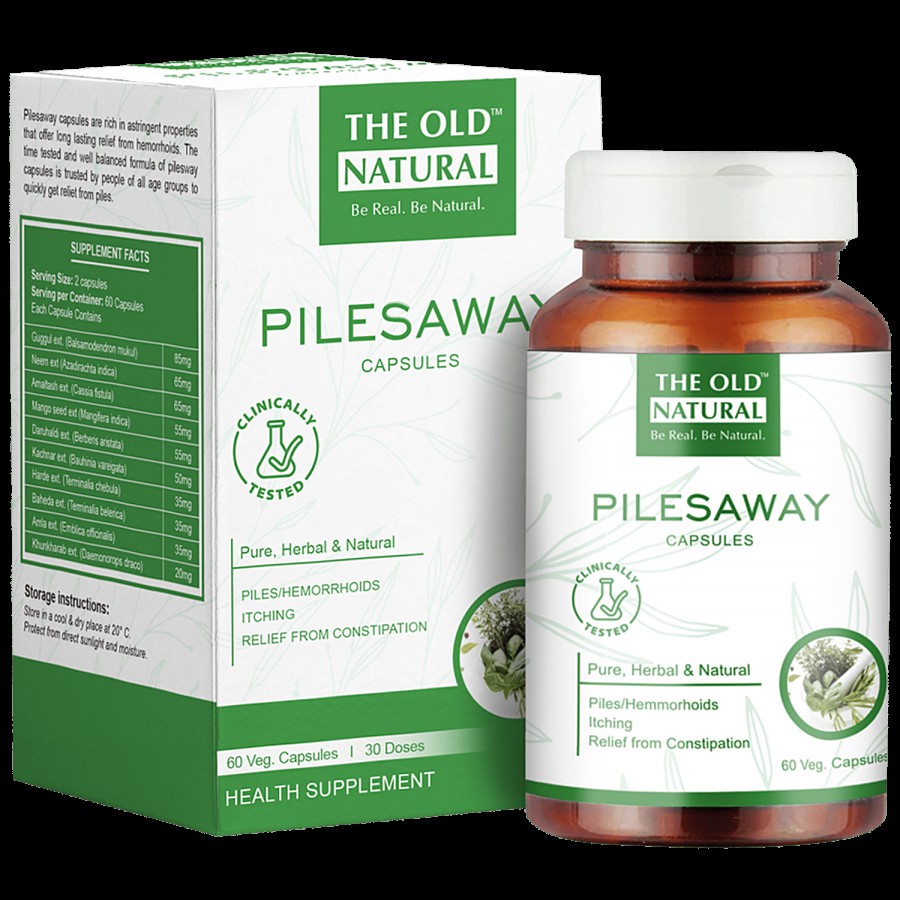 The Old Natural Pilesway Capsules - For Piles