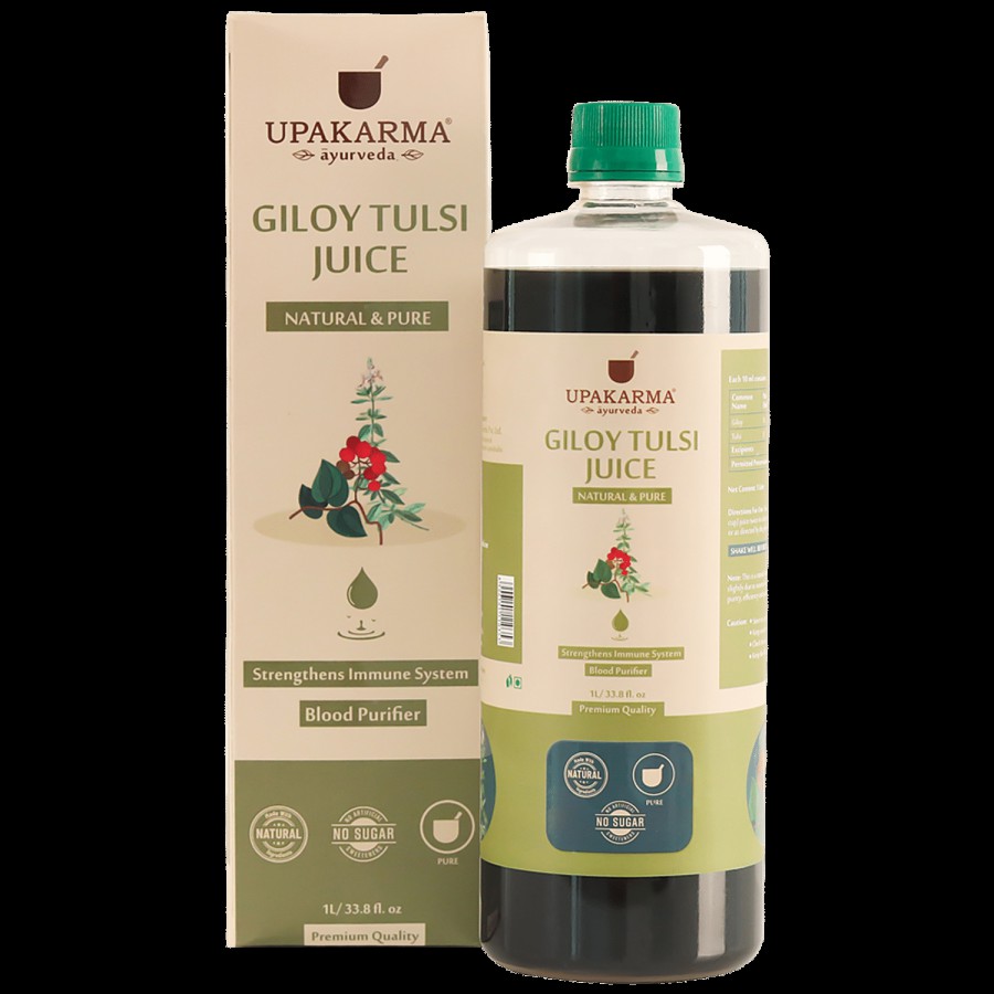 UPAKARMA Giloy Tulsi Juice - Natural & Pure