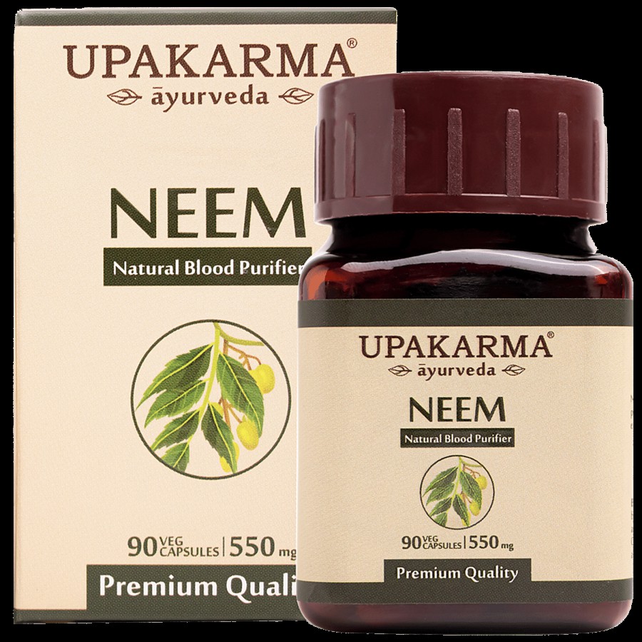 UPAKARMA Neem Veg Capsules - Natural Blood Purifier