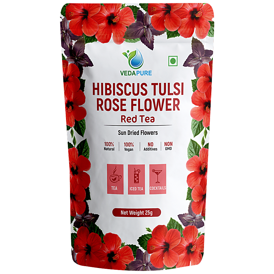 Vedapure Hibiscus & Rose Flower Red Tea