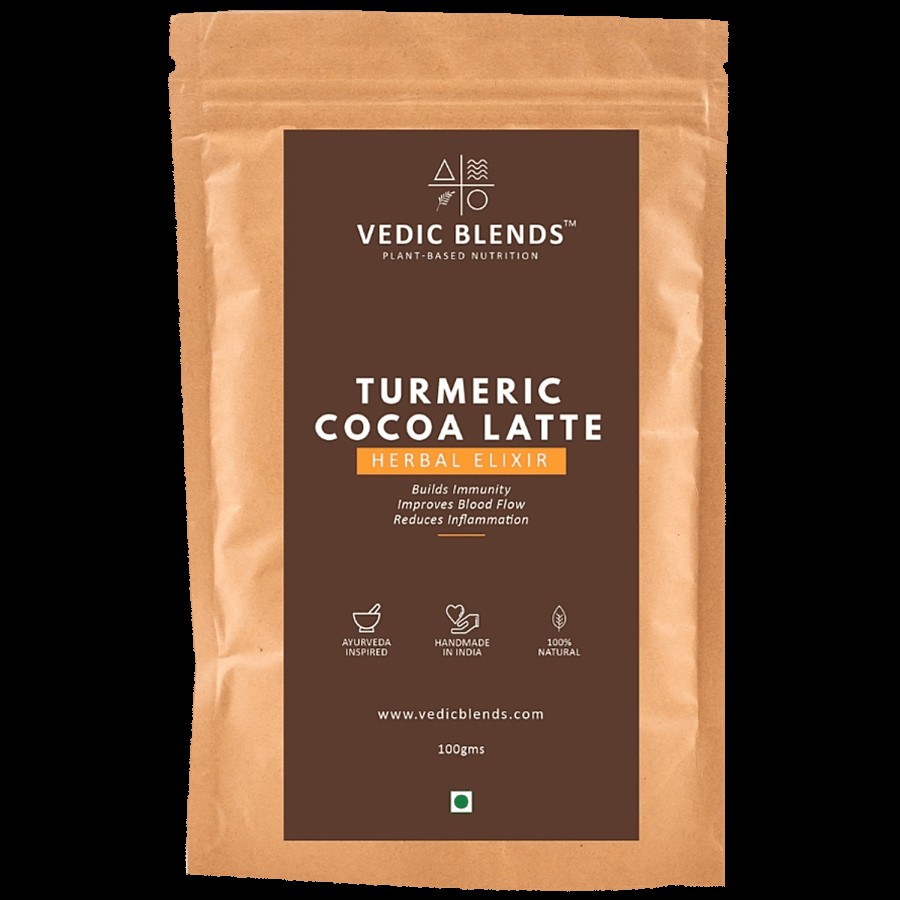 Vedic Blends Turmeric Cocoa Latte - Herbal Elixir