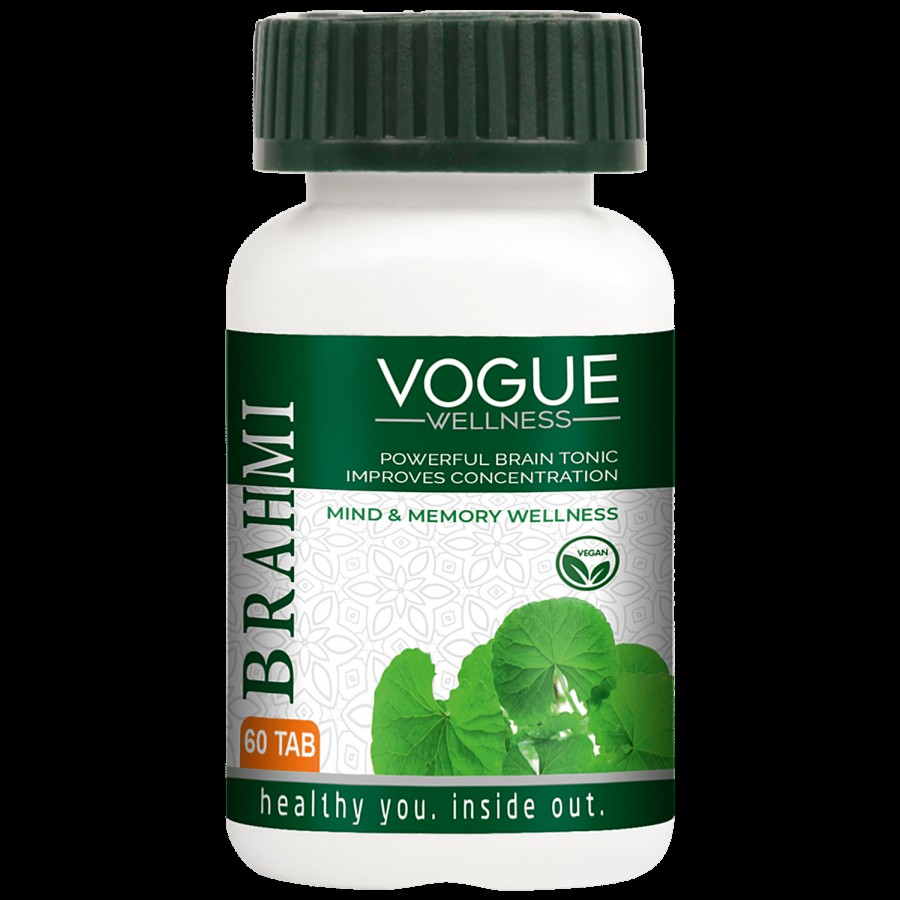 Vogue Wellness Brahmi Tablet - Improves Memory