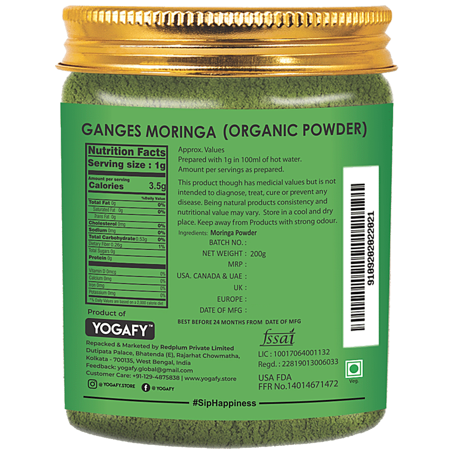 YOGAWAY Himalayan Moringa Organic Powder