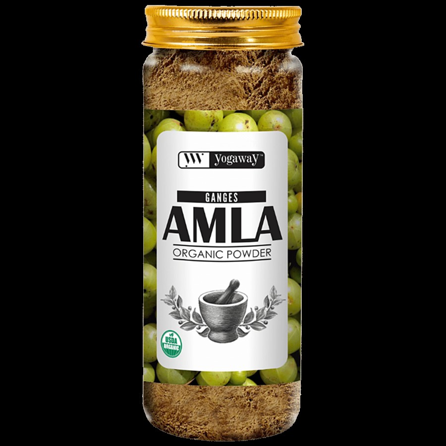 Yogaway 100 % Organic Amla Powder - For Hair & Skin