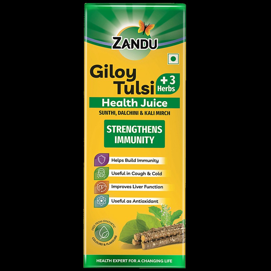 ZANDU Giloy Tulsi Health Juice - Natural Immunity Booster