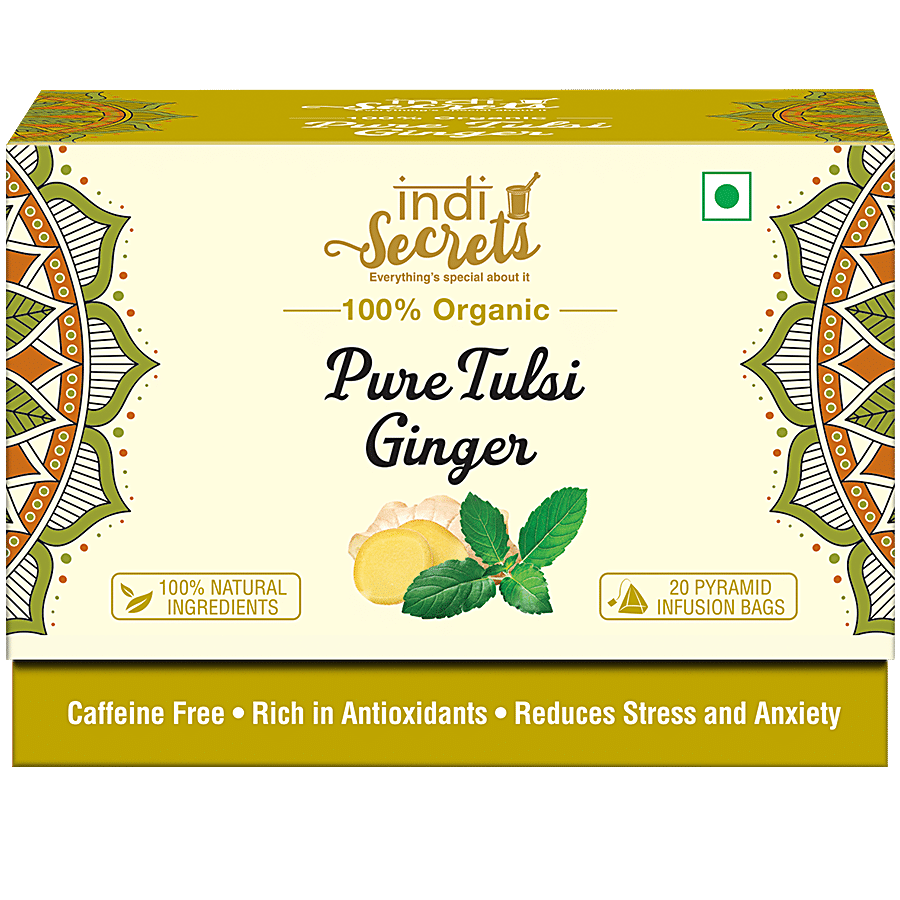 indiSecrets Organic Tea - Tulsi & Ginger