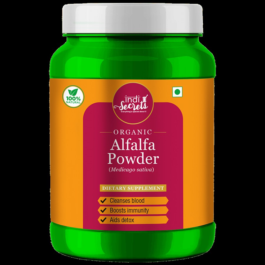 indiSecrets Organic Alfalfa Powder - Boosts Immunity