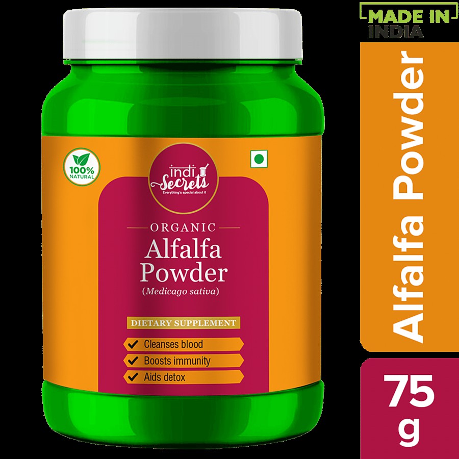 indiSecrets Organic Alfalfa Powder - Boosts Immunity