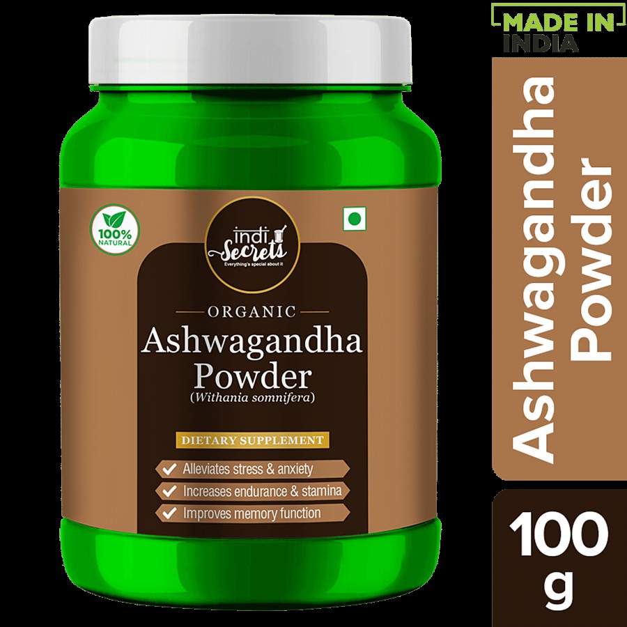 indiSecrets Organic Ashwagandha Powder