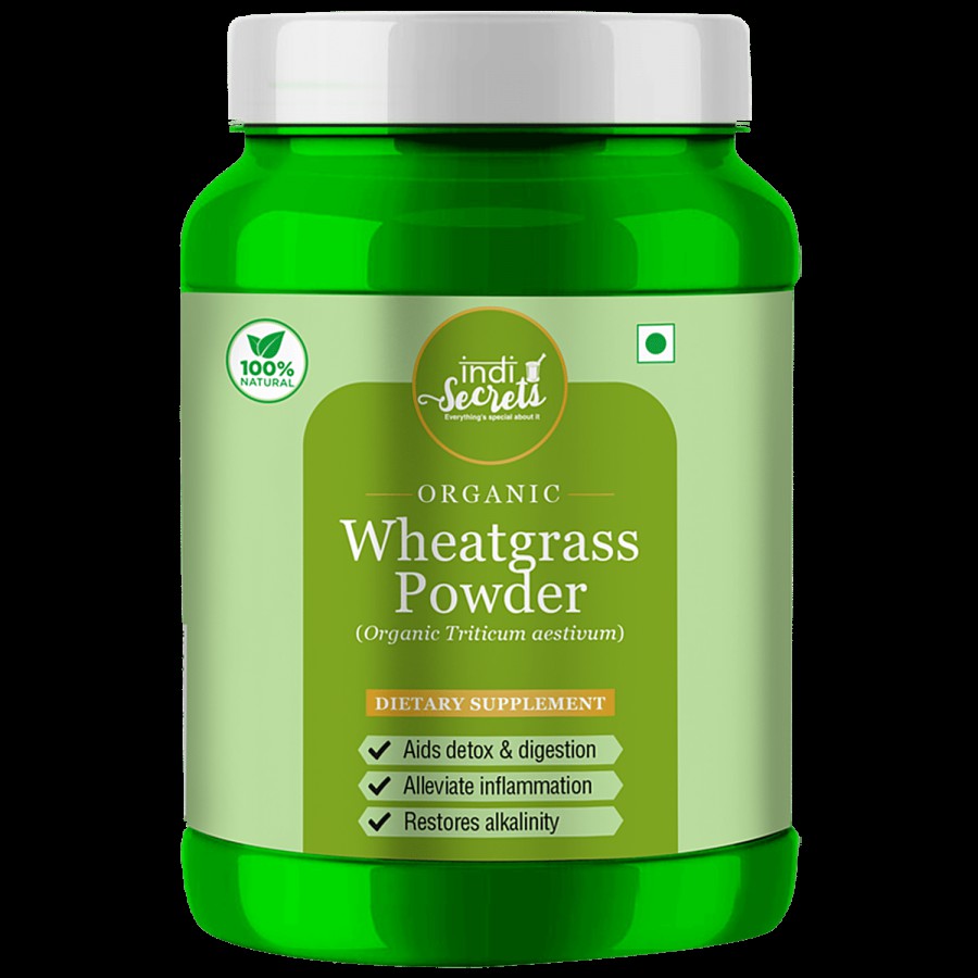 indiSecrets Organic Wheatgrass Powder