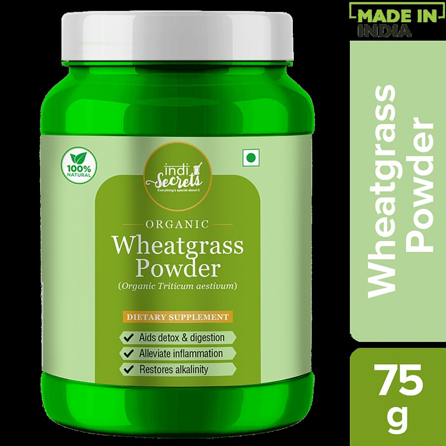 indiSecrets Organic Wheatgrass Powder