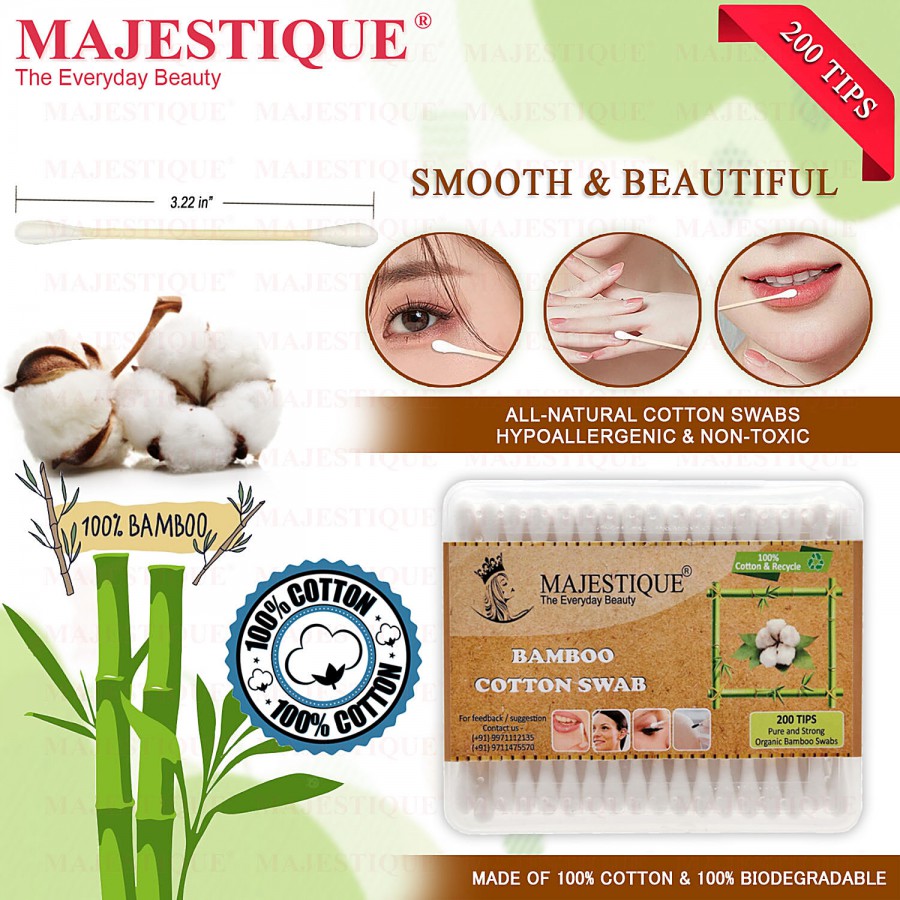 Majestique Bamboo Cotton Swabs - FC92