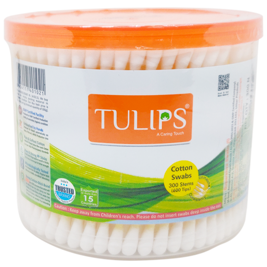 Tulips Cotton Swabs