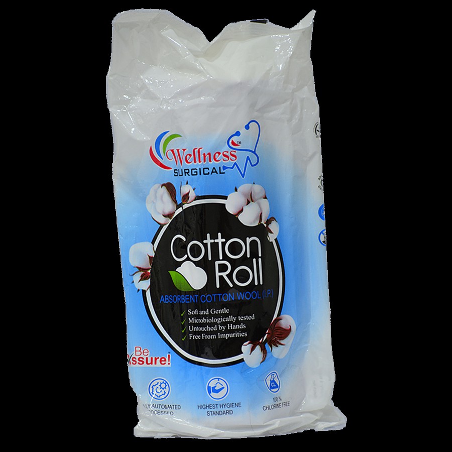 WELLNESS SURGICAL  Absorbent Cotton Roll For Medical Use