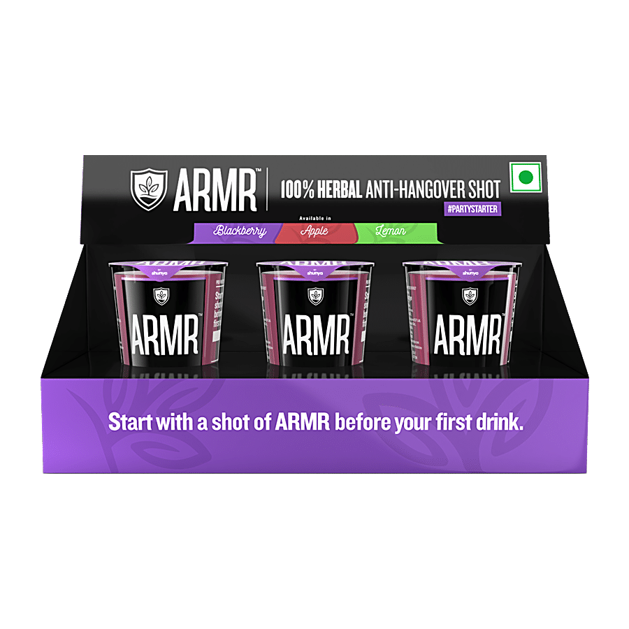 ARMR 100% Anti Hangover Drink - Blackberry (Pack of 3)