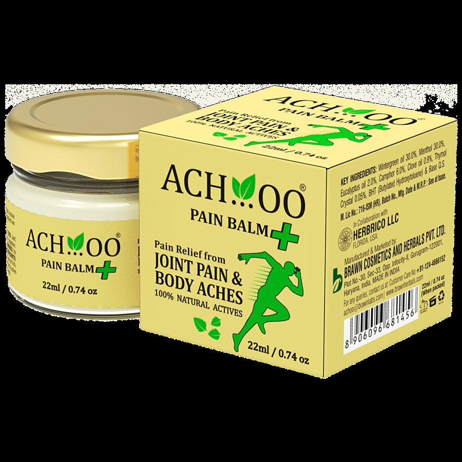 Achoo Pain Balm Plus - Fast Relief From Joints