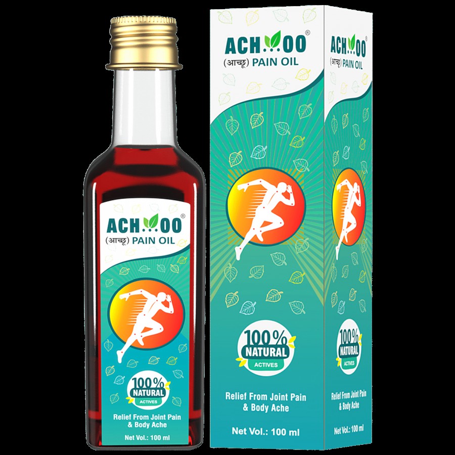 Achoo Pain Relief Herbal Oil - Relieves Joint Pain