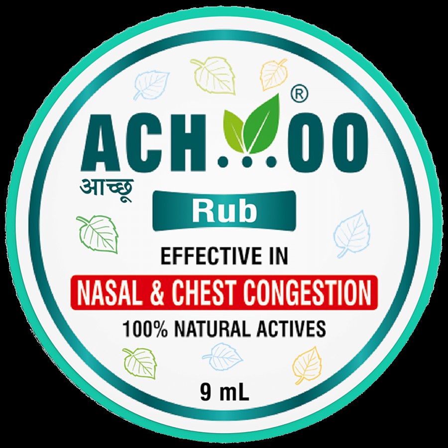 Achoo Rub - Relieves Nasal & Chest Congestion