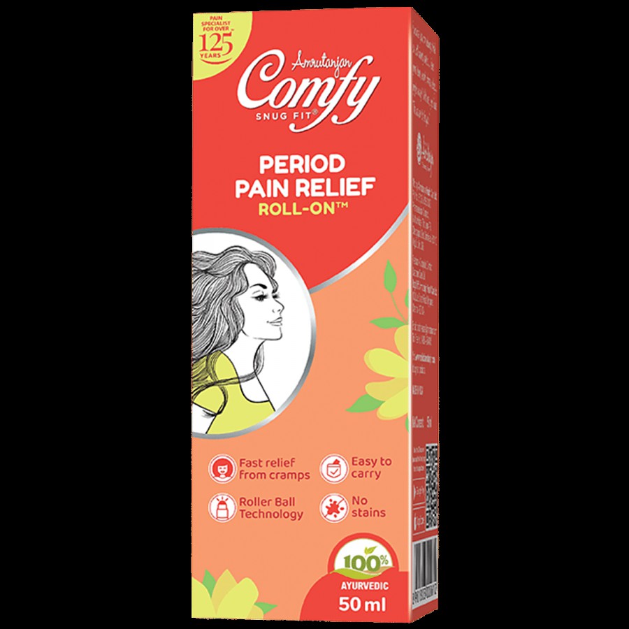 Amrutanjan Comfy Period Pain Relief Roll-on