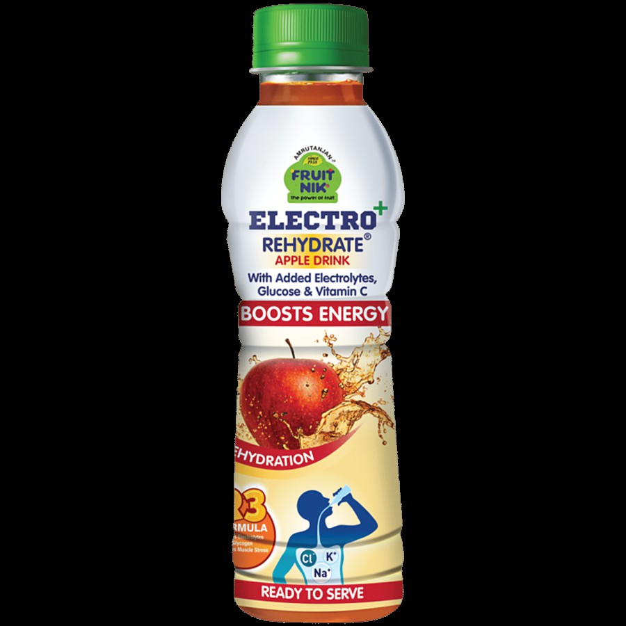 Amrutanjan Electro Plus Rehydrate Apple Drink