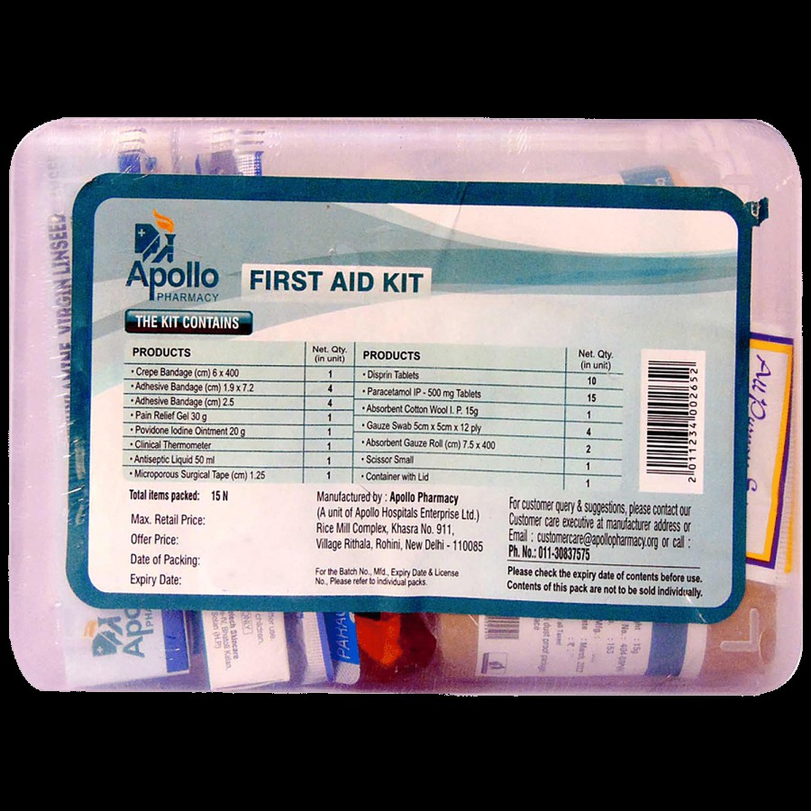 Apollo Pharmacy First Aid Kit