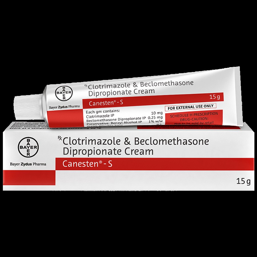 Canesten Clotrimazole & Beclomethasone Dipropionate Cream - Treats Fungal Skin Infections