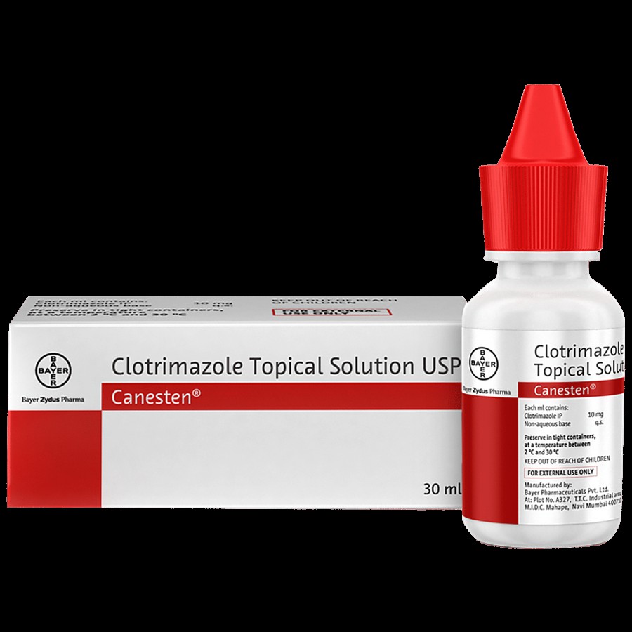 Canesten Clotrimazole Topical Solution USP - Treats Fungal Skin Infections