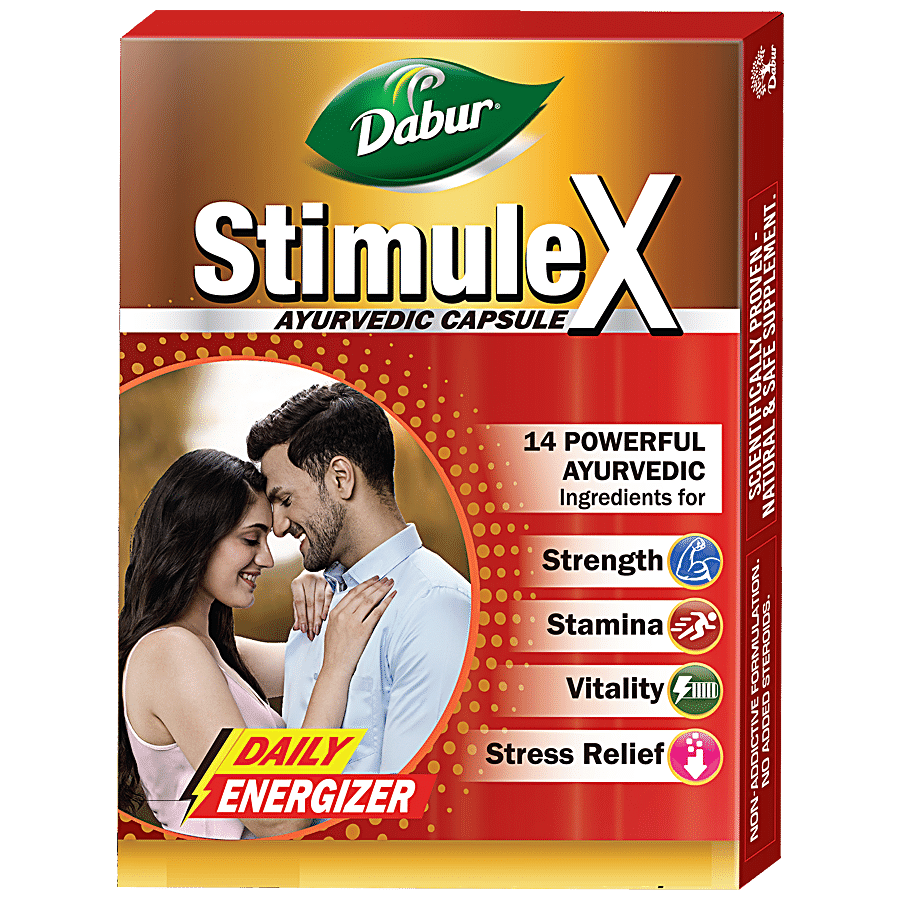 Dabur Stimulex Capsules - 14 Powerful Ayurvedic Ingredients