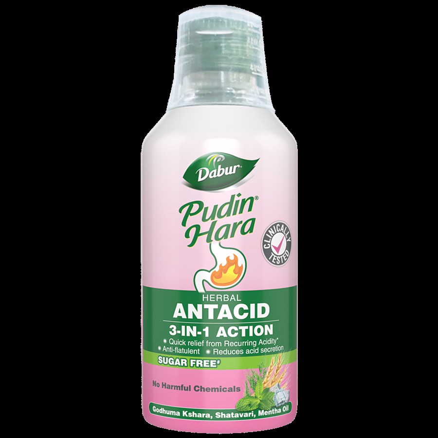 Dabur Herbal Antacid Suspension - 3 In 1 Action